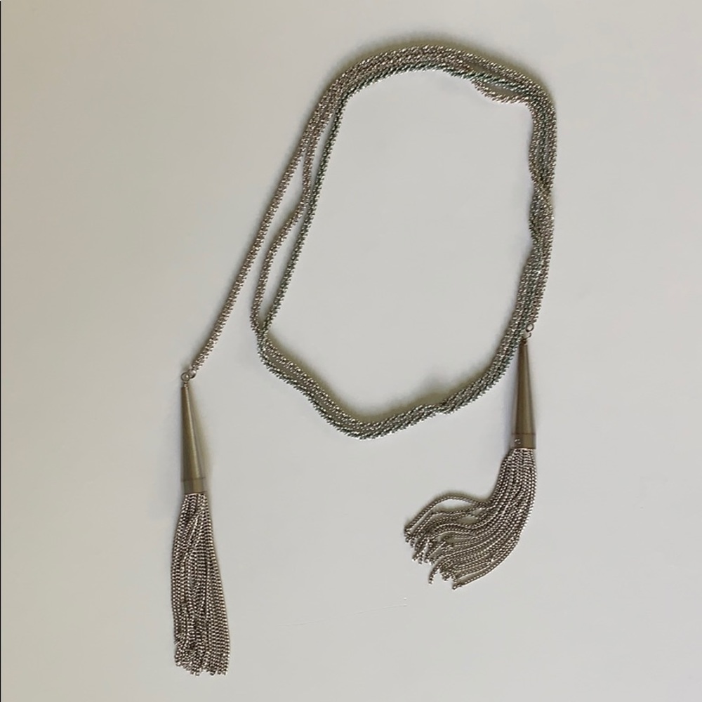 Kendra Scott Phara Wrap Necklace In Silver